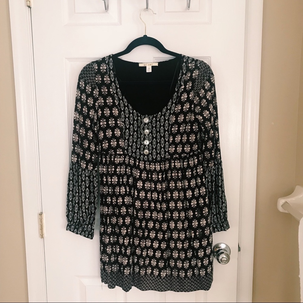 Fall long sleeve minidress